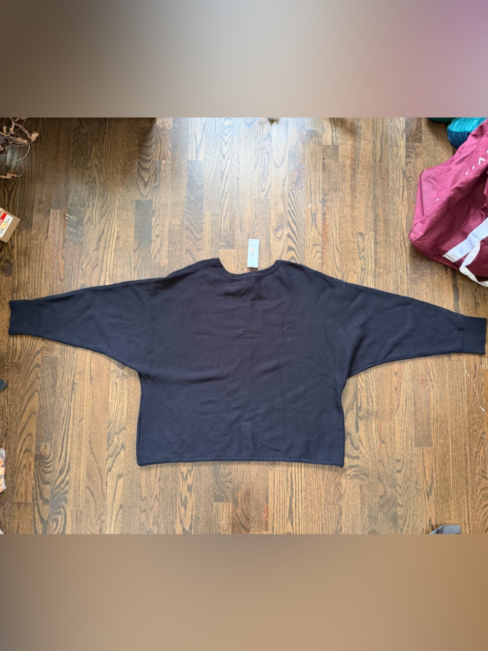 DKNY Black Sequin Logo Pullover - Picture 2 of 7